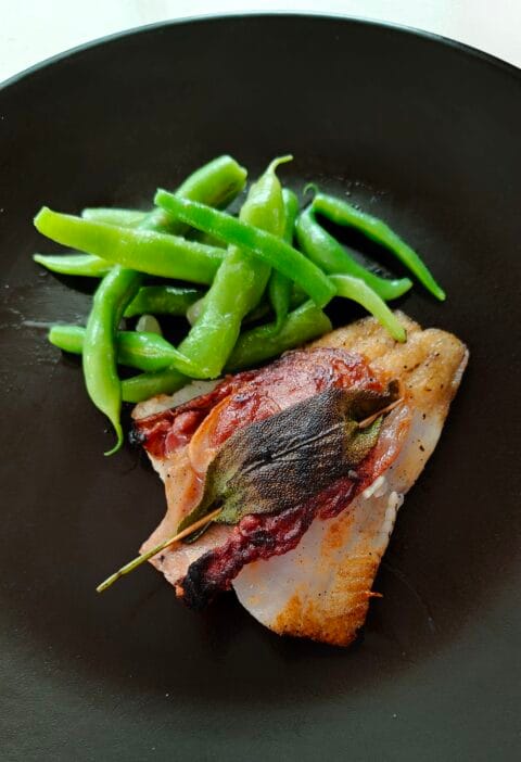 Kuha saltimbocca