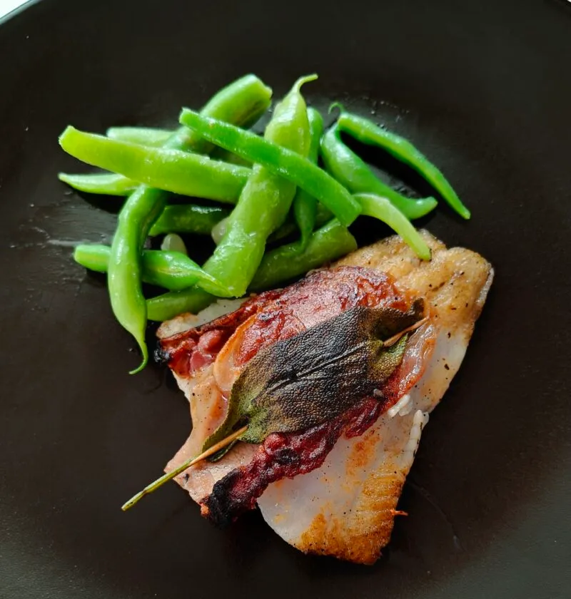 Kuha saltimbocca