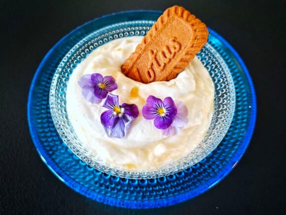 Lemon curd -rahka ja Biscoff-keksimuru
