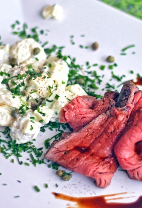 Paahtopaisti ja perunasalaatti