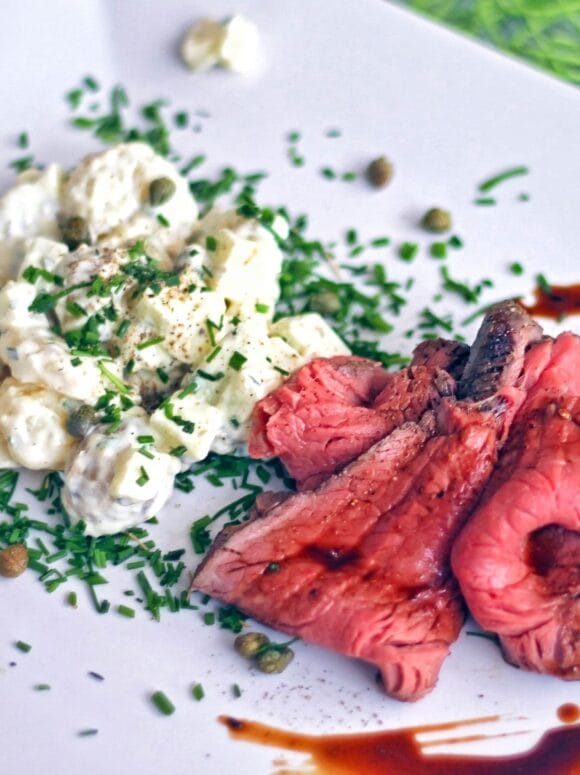 Paahtopaisti ja perunasalaatti