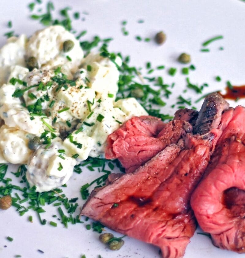 Paahtopaisti ja perunasalaatti